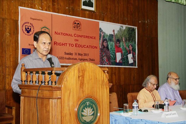 Nobel Laureate Koilash in PKSF & National Conference on Right to Education