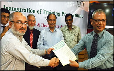 Agreement signing between PKSF and Sir William Beveridge Foundation Location : Sir William Beveridge Foundation, Dhaka Photo credit: PKSF-SEIP